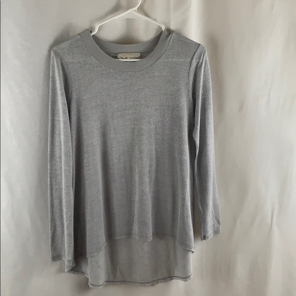 Kerisma Light Gray Silver Long Sleeve Sweater